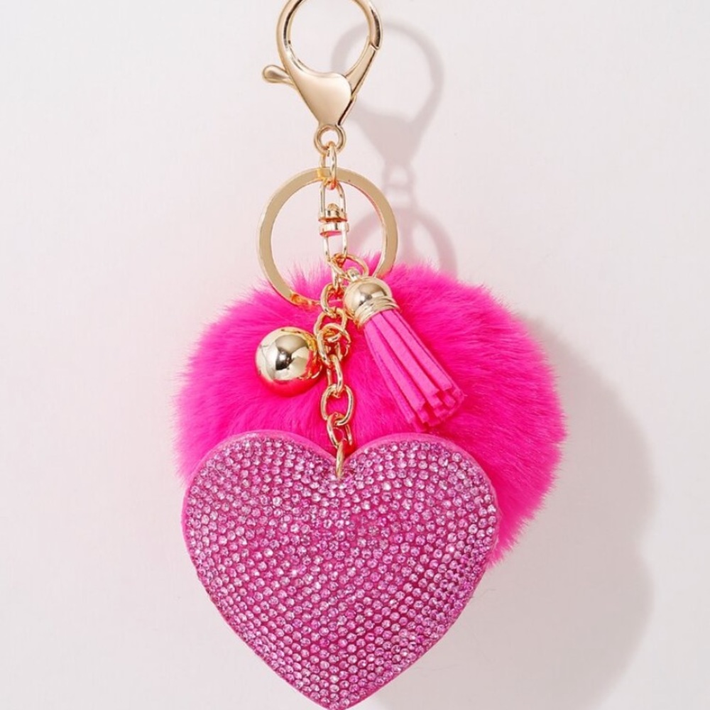 Bling Heart Keychain